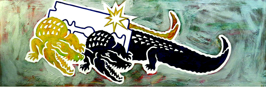 Nasset, Cook’s Series, 2012, Acrylic on Canvas, 150x50cm - Courtesy of the artist.