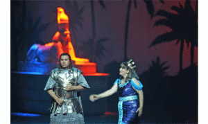 Ragaa El-Din Ahmed as Tamino and Tahia Shams El-Din as Pamina in Cairo Opera House's version of The Magic Flute (Photo: Sherif Sonbol)