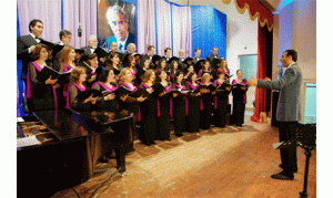 Arax Armenian Choir conducted by Mihran Ghazelian, Saturday 16 March, 2013. (Photo: Ohan Janikian)