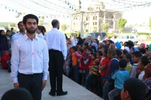 Al-Khayal Al-Shaabi perform their Traffic dance routine during the Downtown Contemporary Arts Festival in March 2013. (Mohammed Fathallah/DCAF)